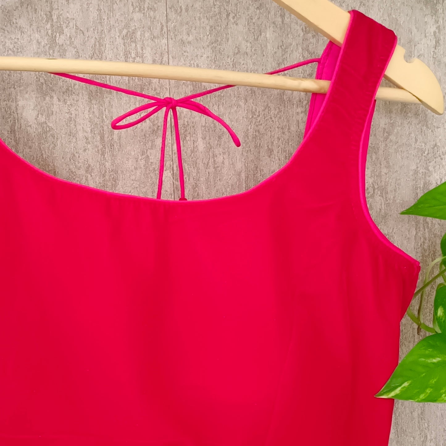 Rani Pink Velvet Blouse