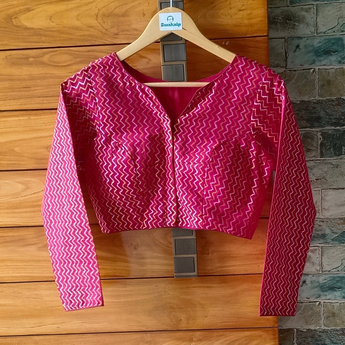 Dark Red Full Sleeve Blouse