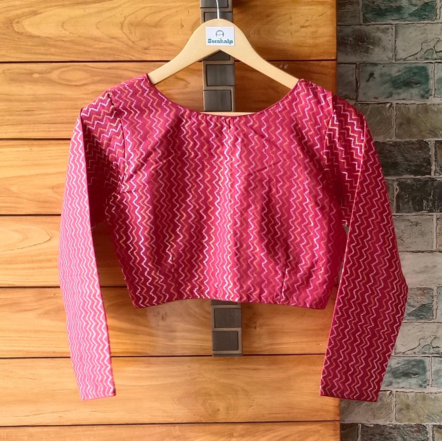 Dark Red Full Sleeve Blouse