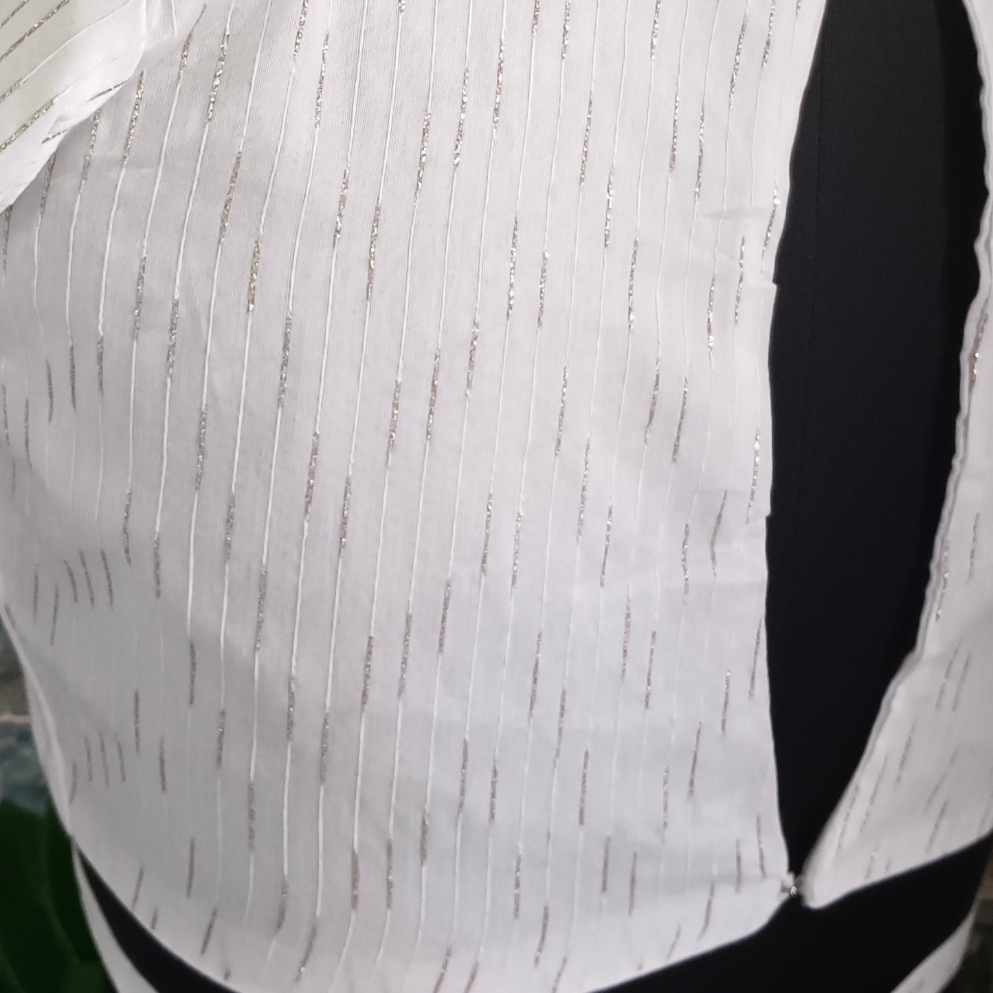Off White Eyehole Backneck Blouse