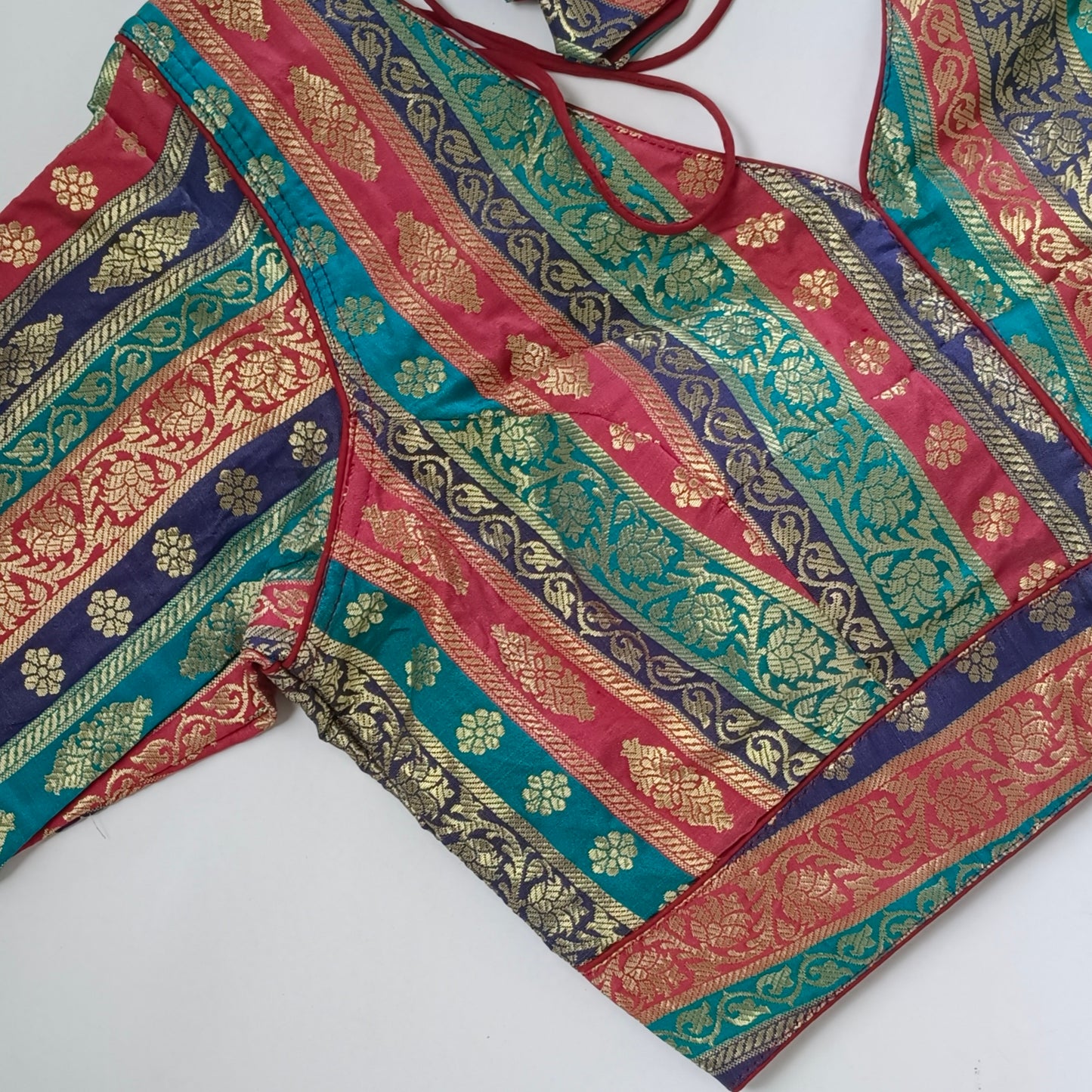 Multicolor Brocade Blouse