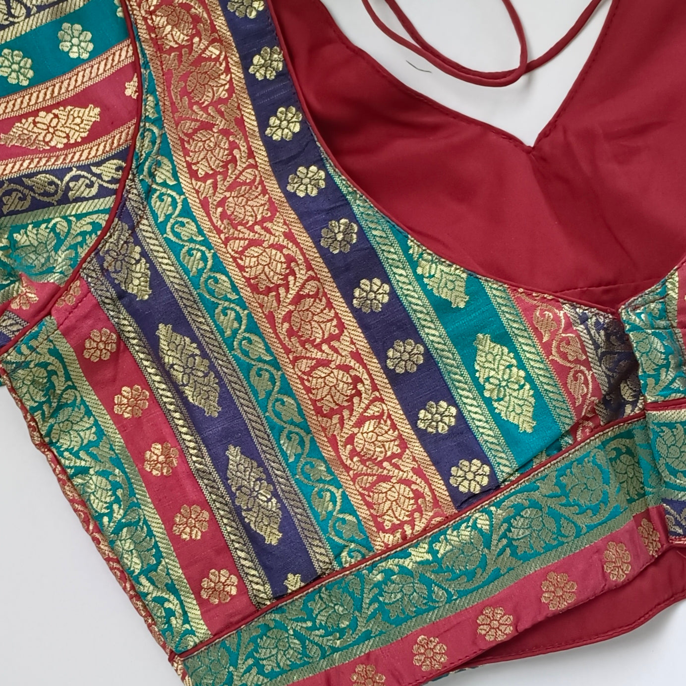 Multicolor Brocade Blouse