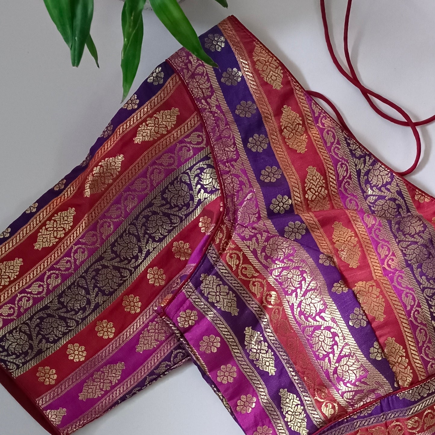 Multicolor Brocade Blouse