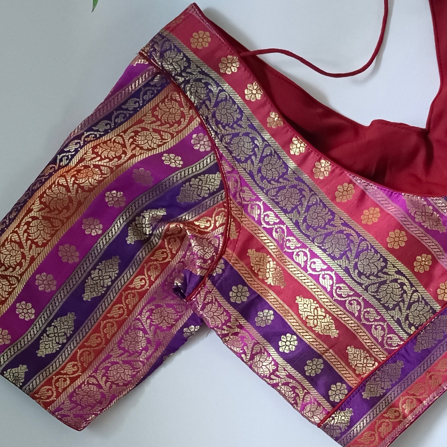 Multicolor Brocade Blouse