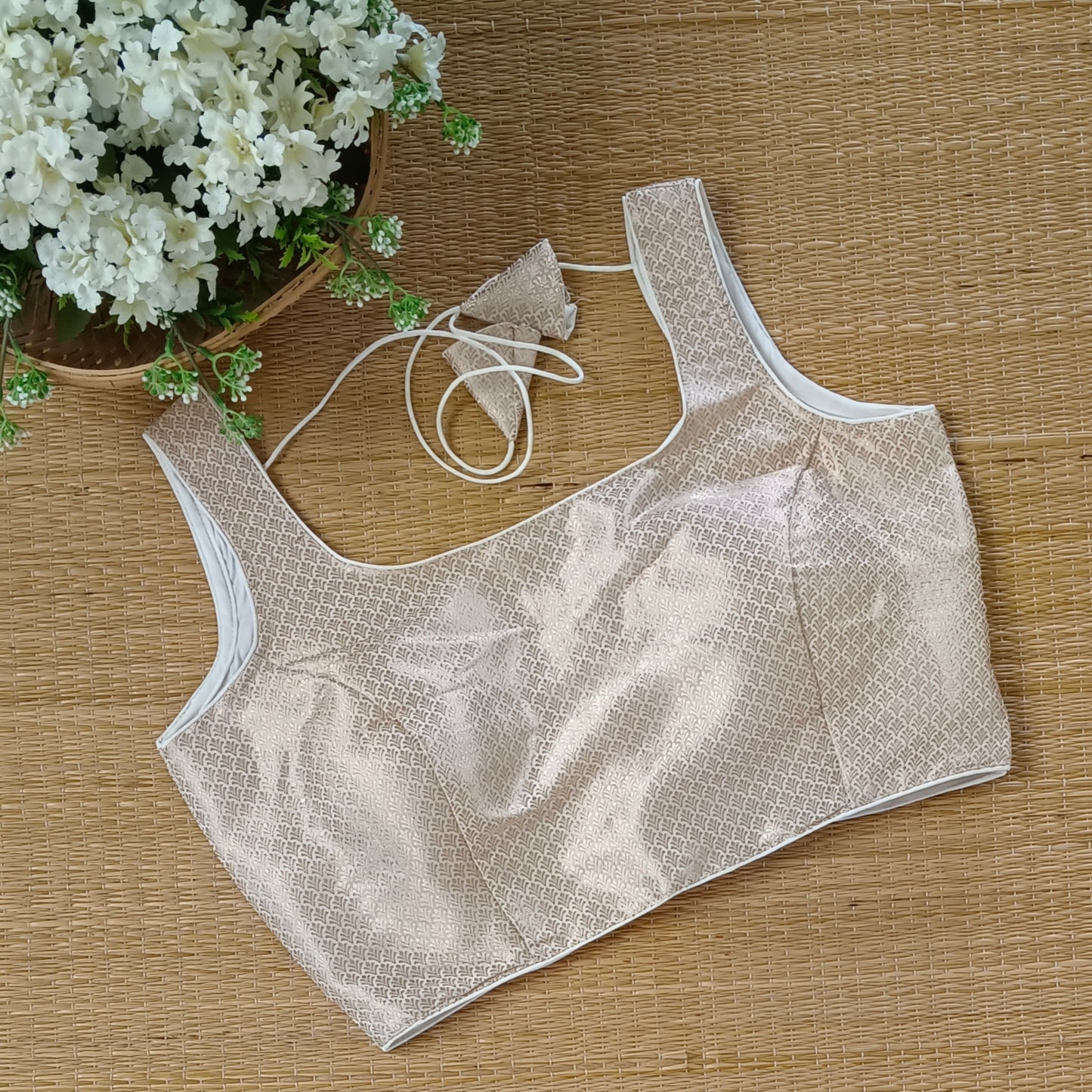 Off White Brocade Blouse(assorted)