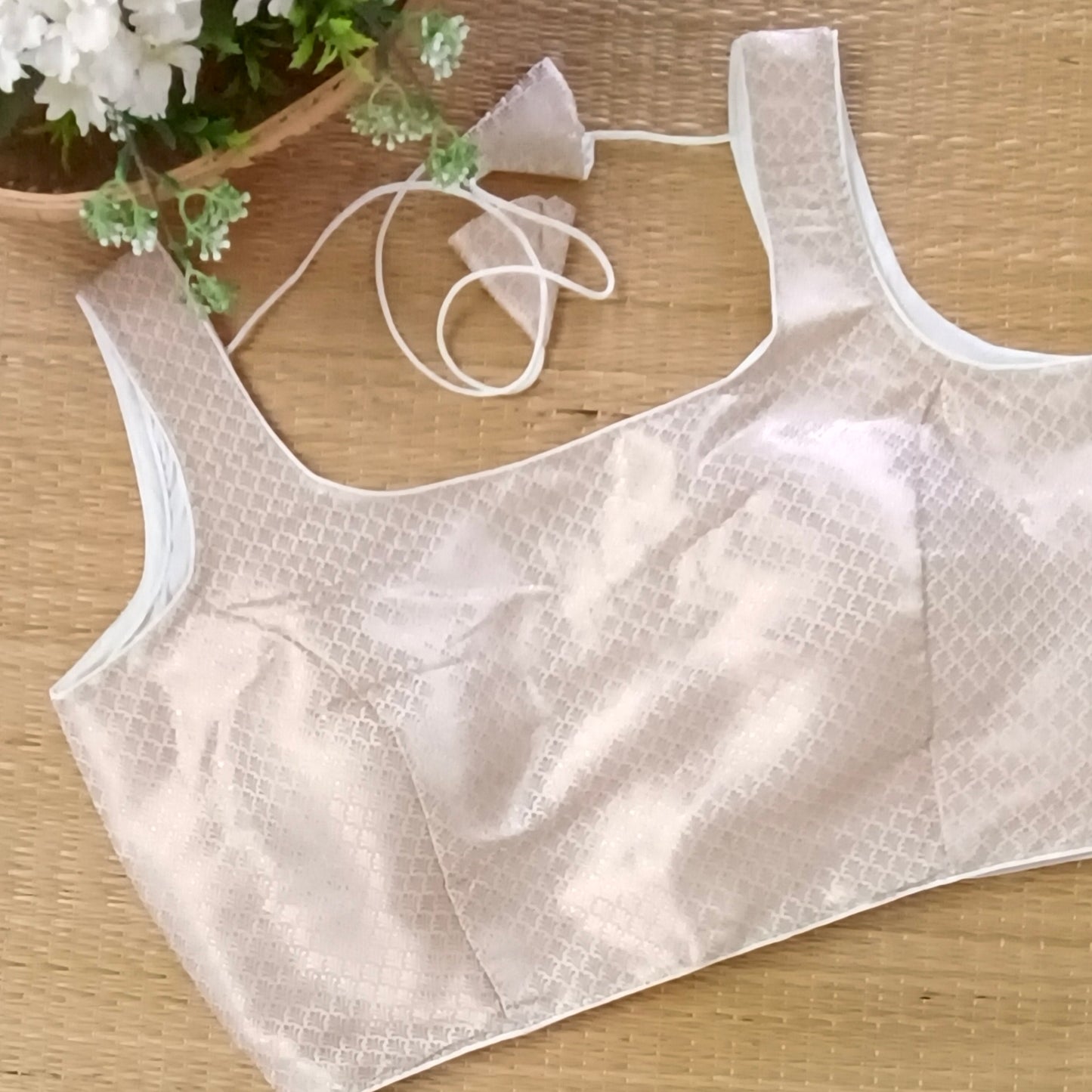 Off White Brocade Blouse(assorted)