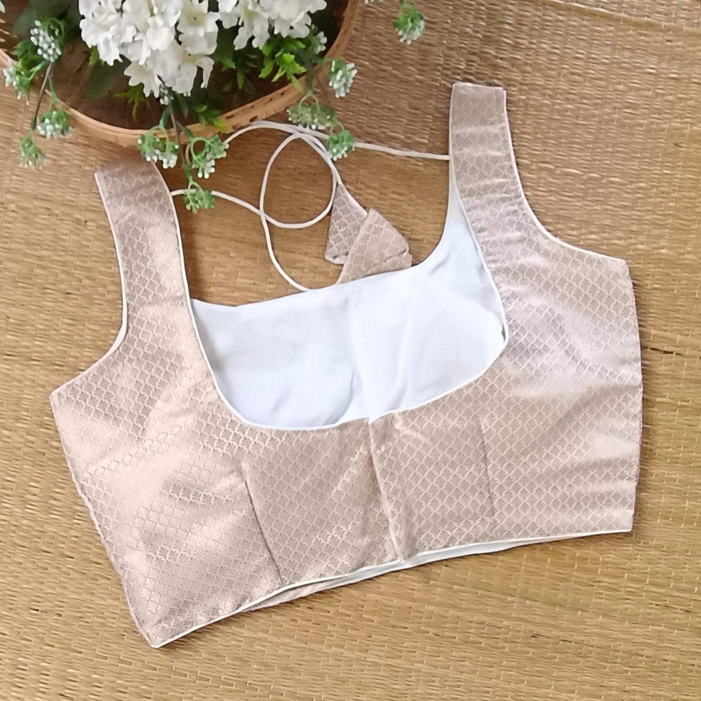 Off White Brocade Blouse(assorted)