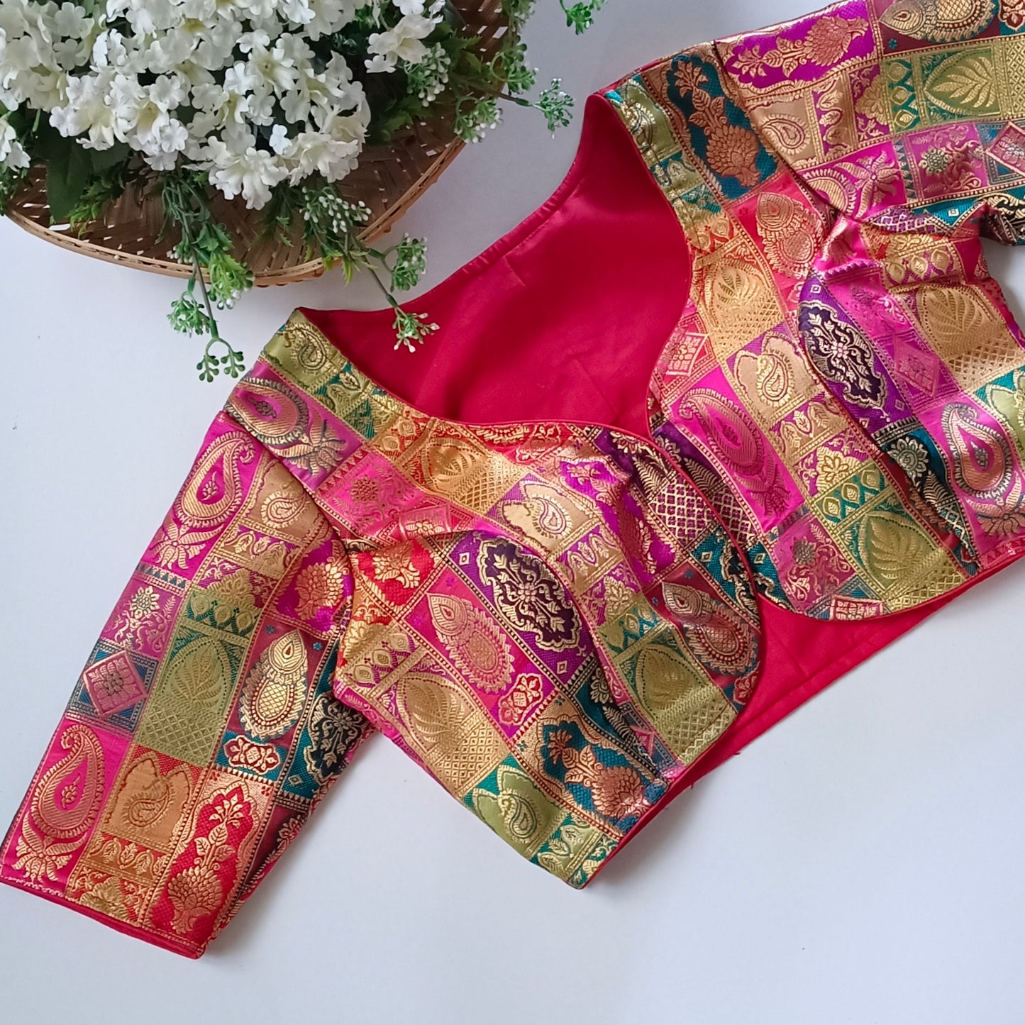 Multicolor Brocade Blouse(assorted)