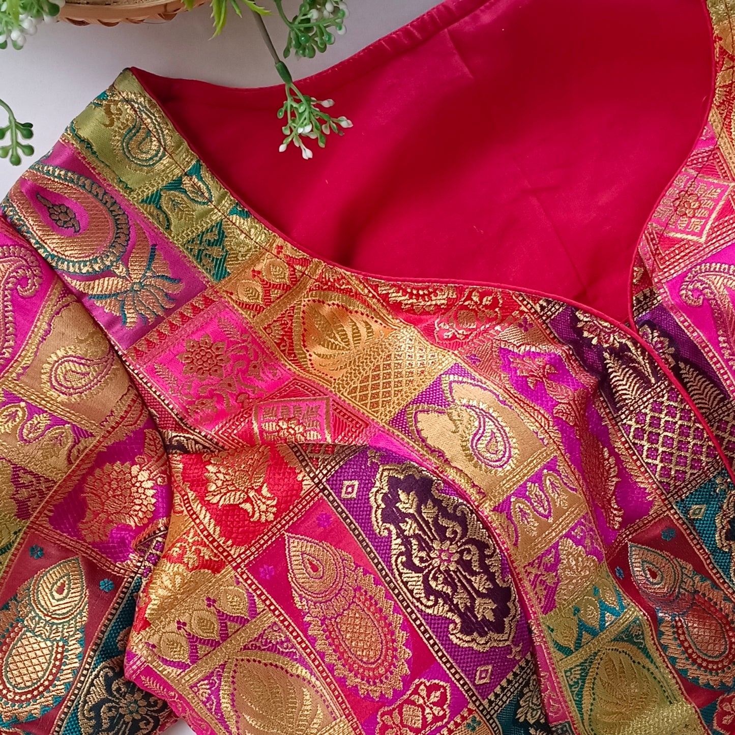 Multicolor Brocade Blouse(assorted)