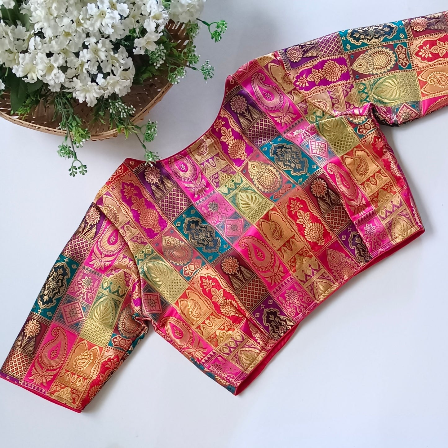 Multicolor Brocade Blouse(assorted)