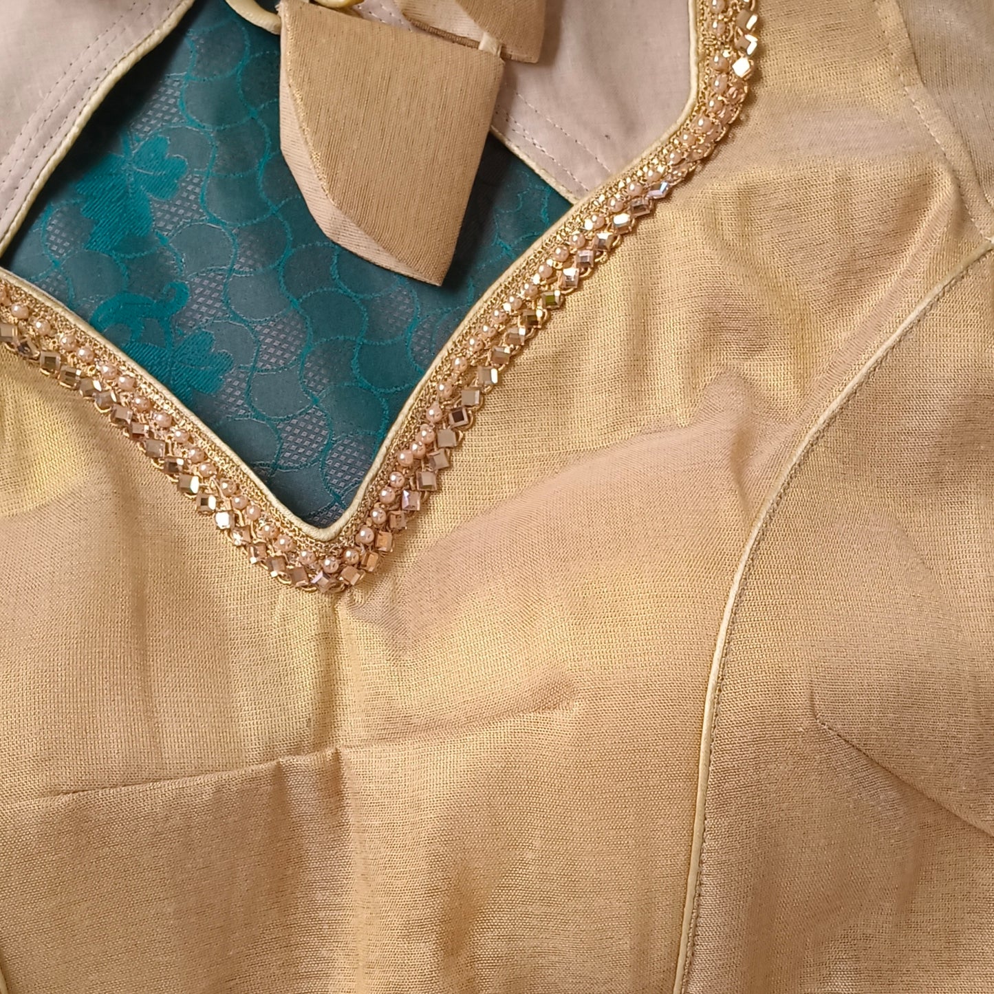 Golden tissue blouse