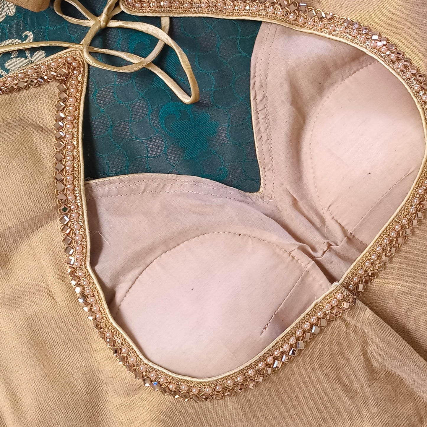 Golden tissue blouse