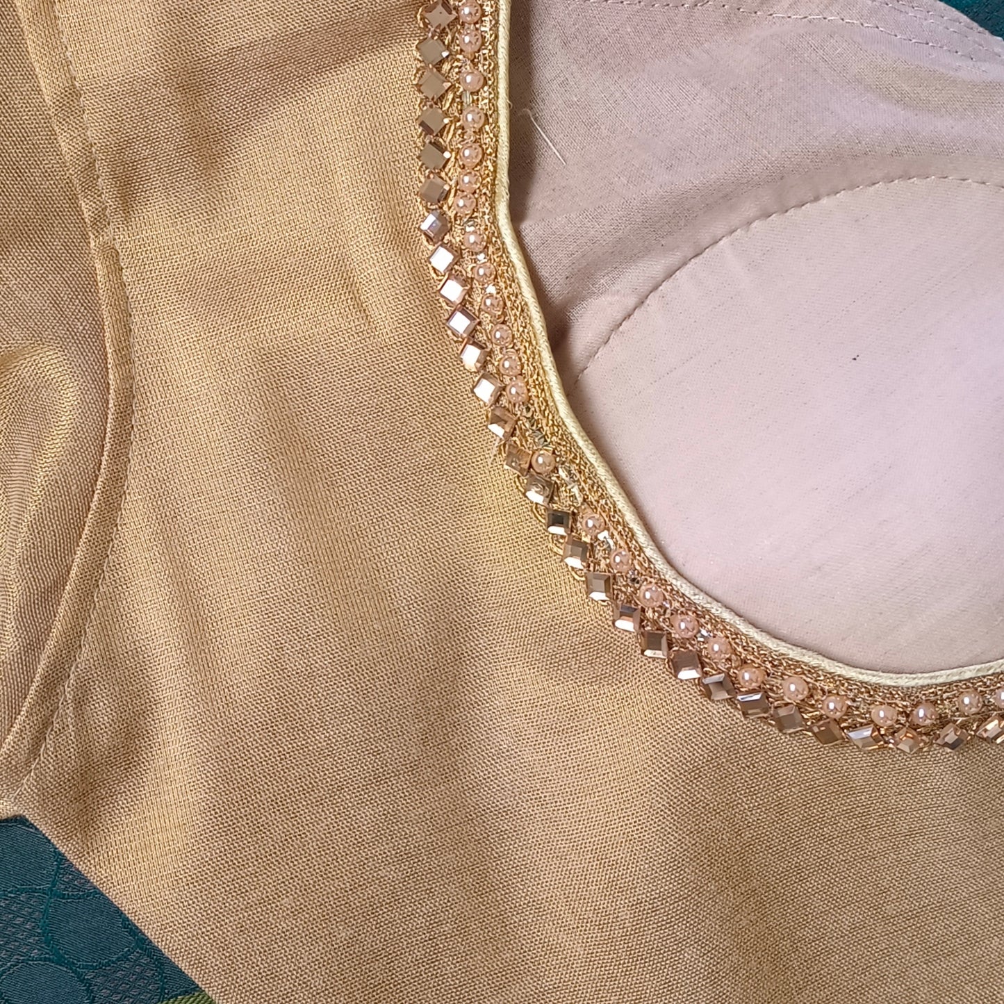 Golden tissue blouse