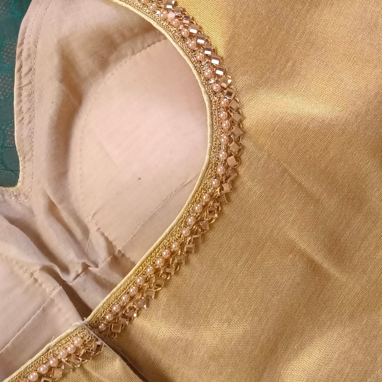 Golden tissue blouse