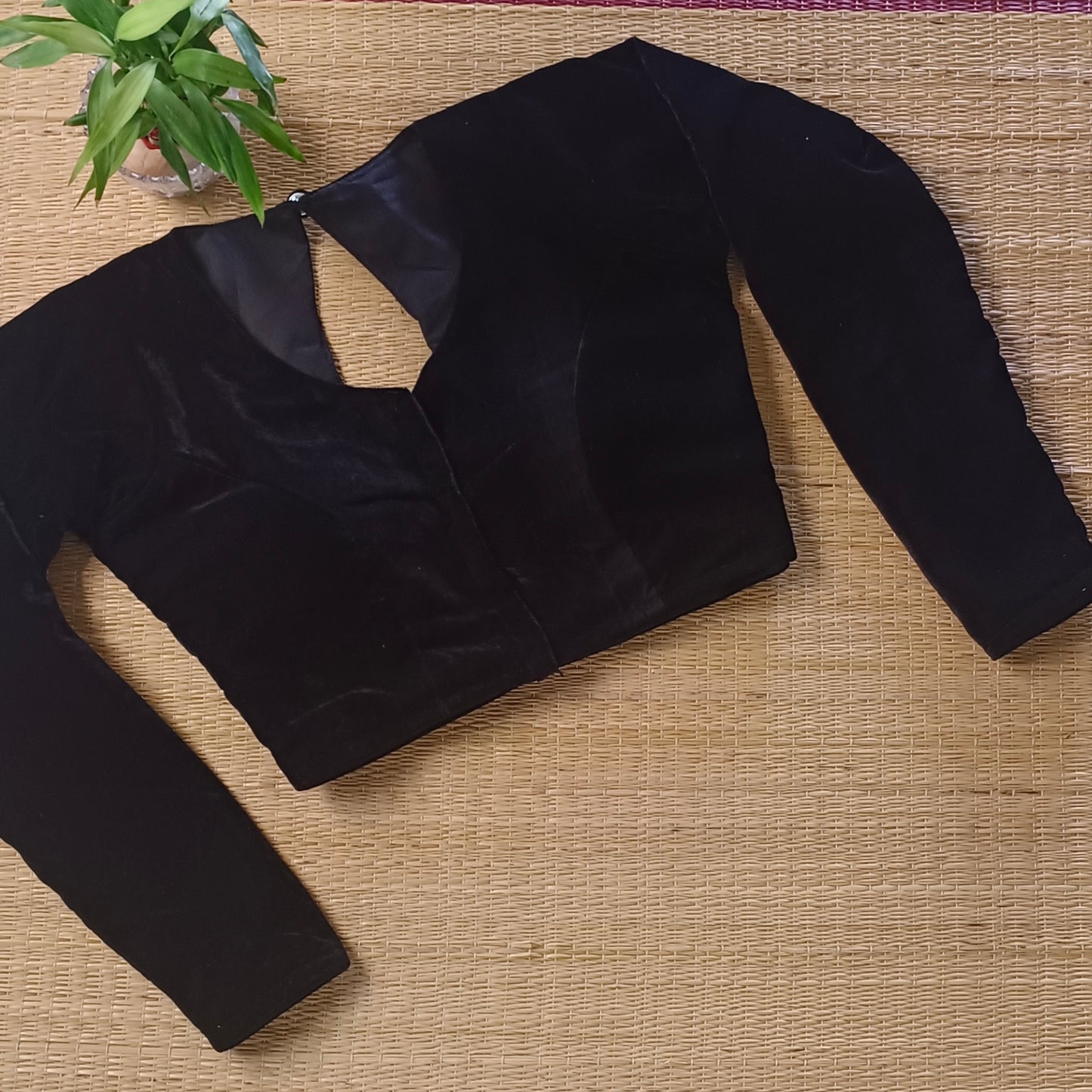 Black Velvet Full Sleeve Blouse