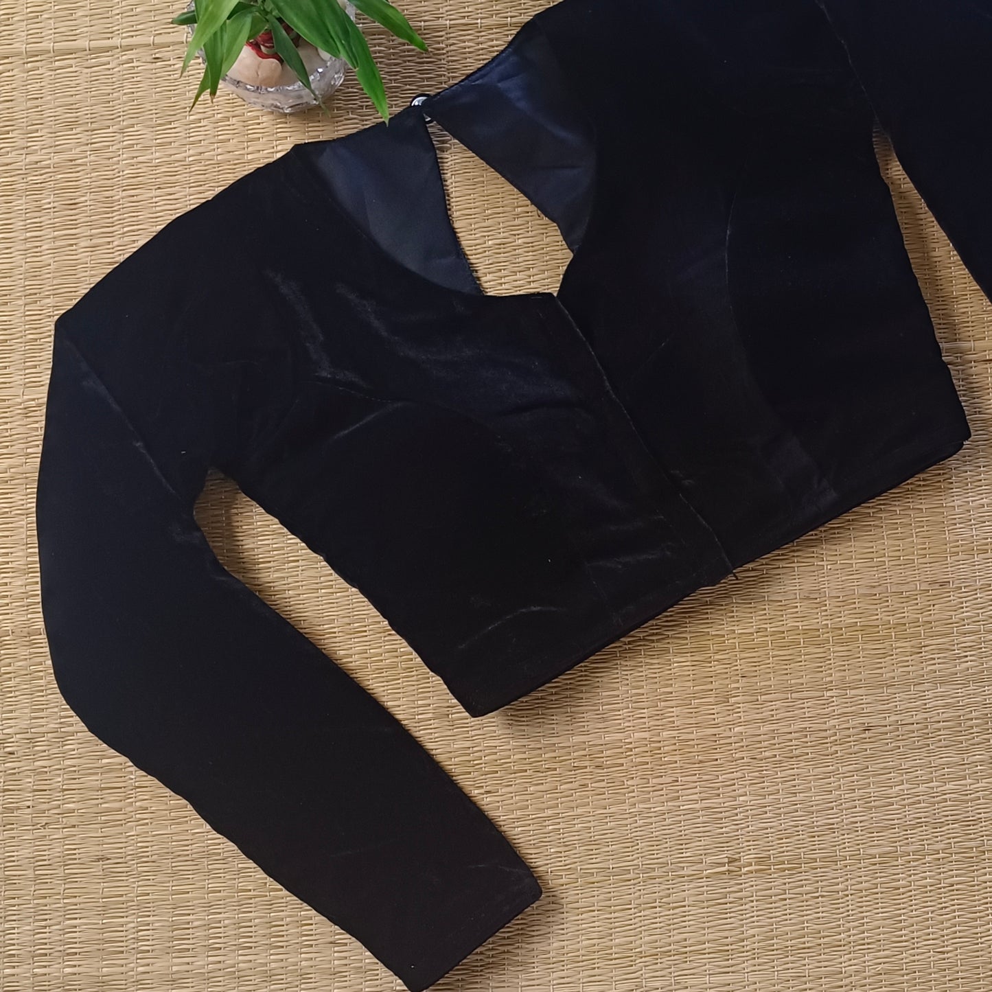 Black Velvet Full Sleeve Blouse