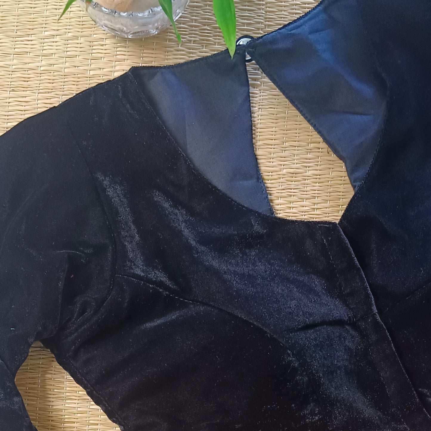Black Velvet Full Sleeve Blouse