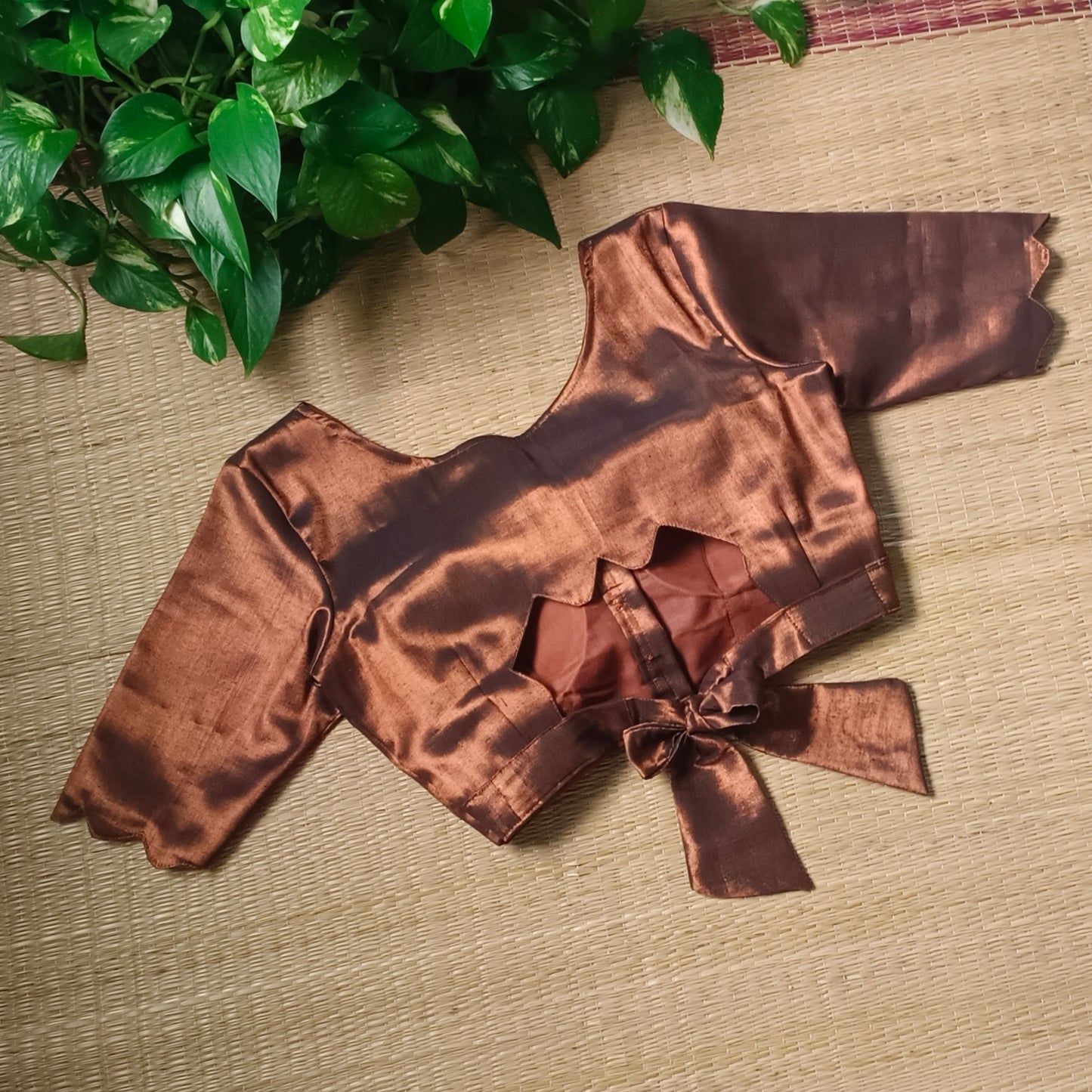 Dark Copper Tissue Blouse