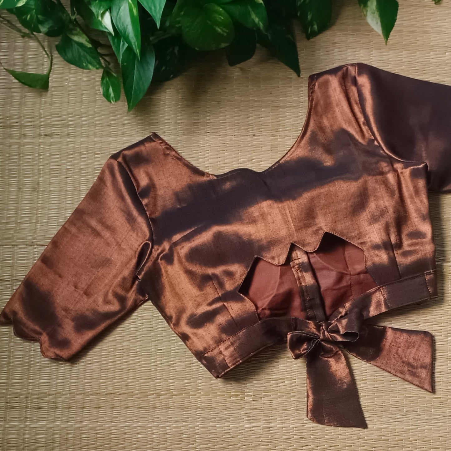 Dark Copper Tissue Blouse