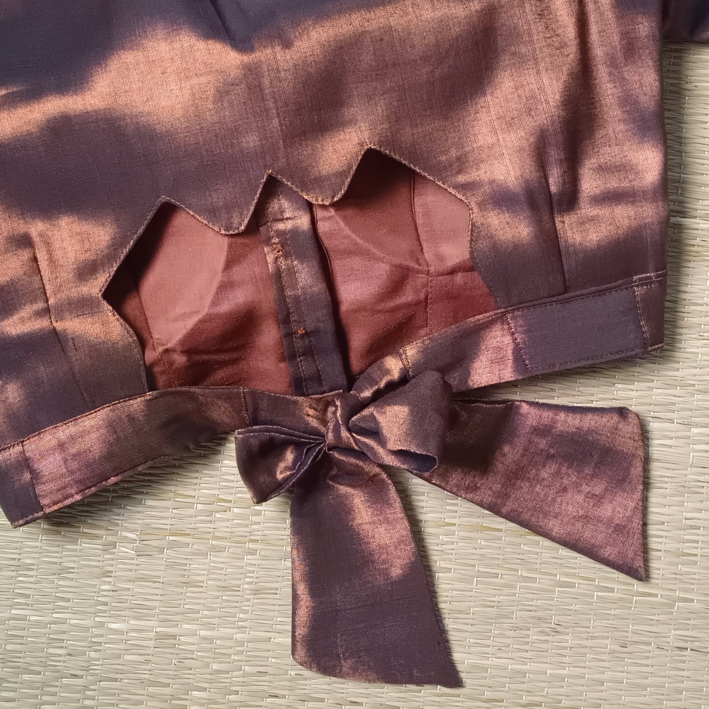 Dark Copper Tissue Blouse