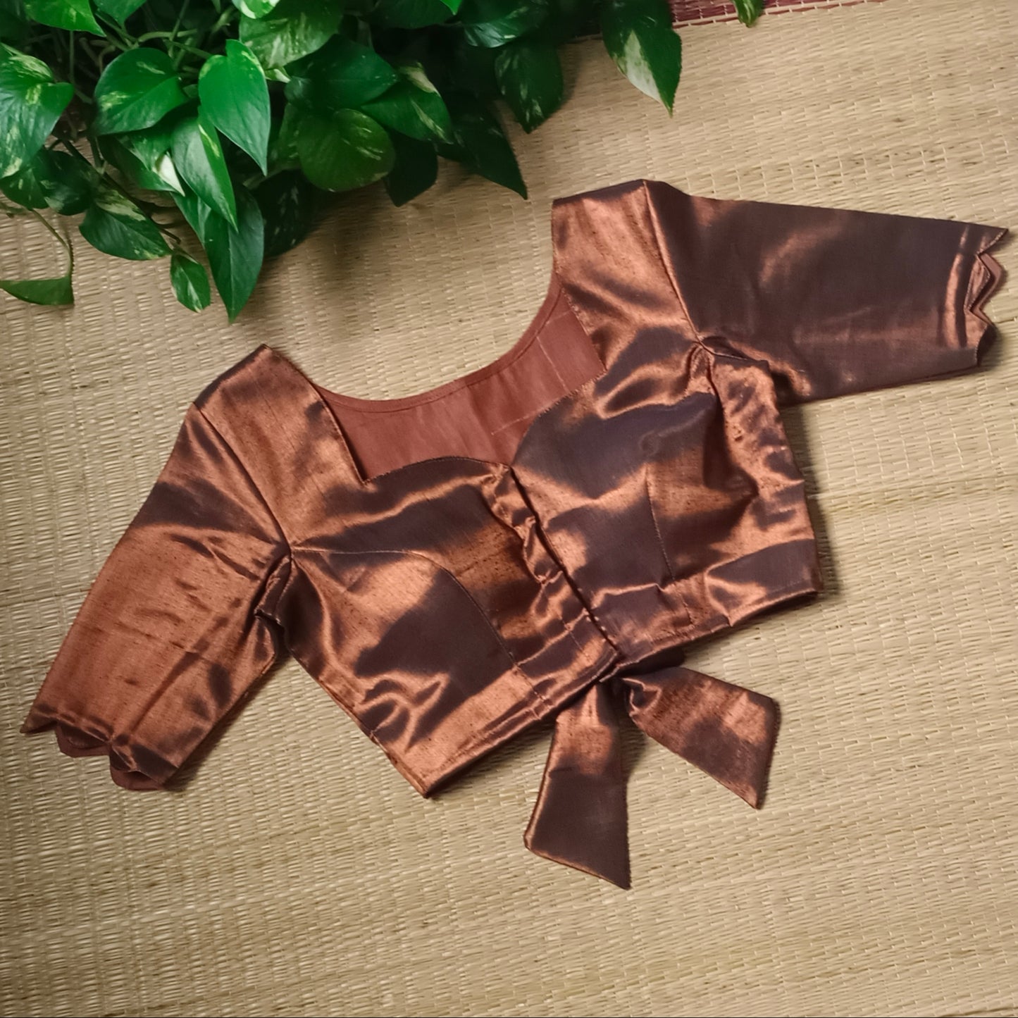 Dark Copper Tissue Blouse