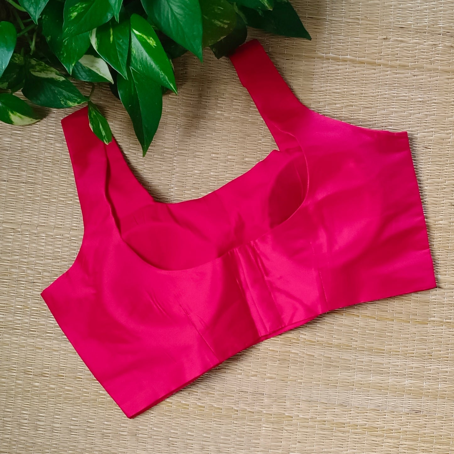Cherry Red Classic Sleeveless Blouse
