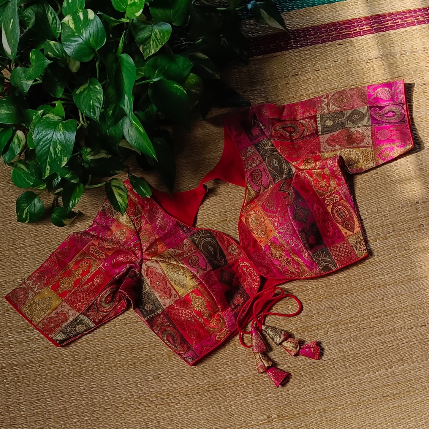 Multicolor Brocade Blouse
