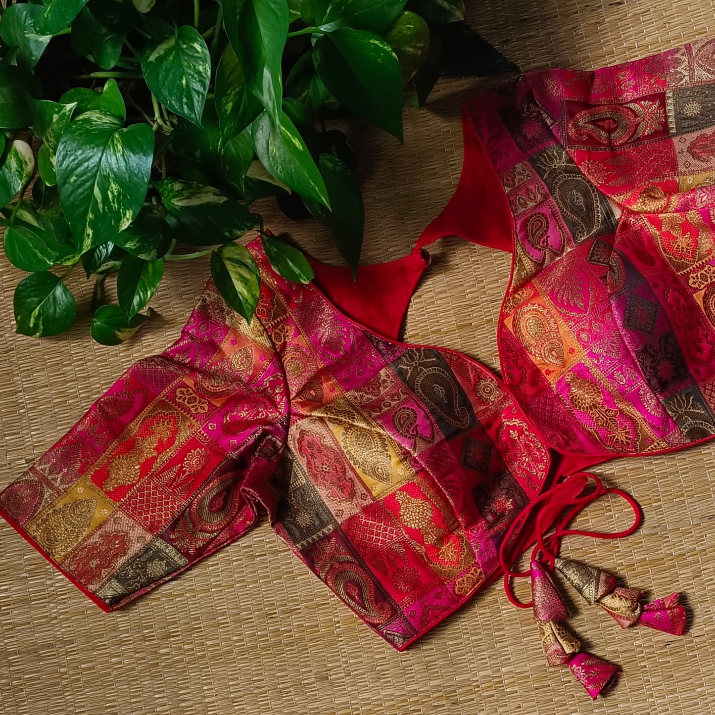 Multicolor Brocade Blouse