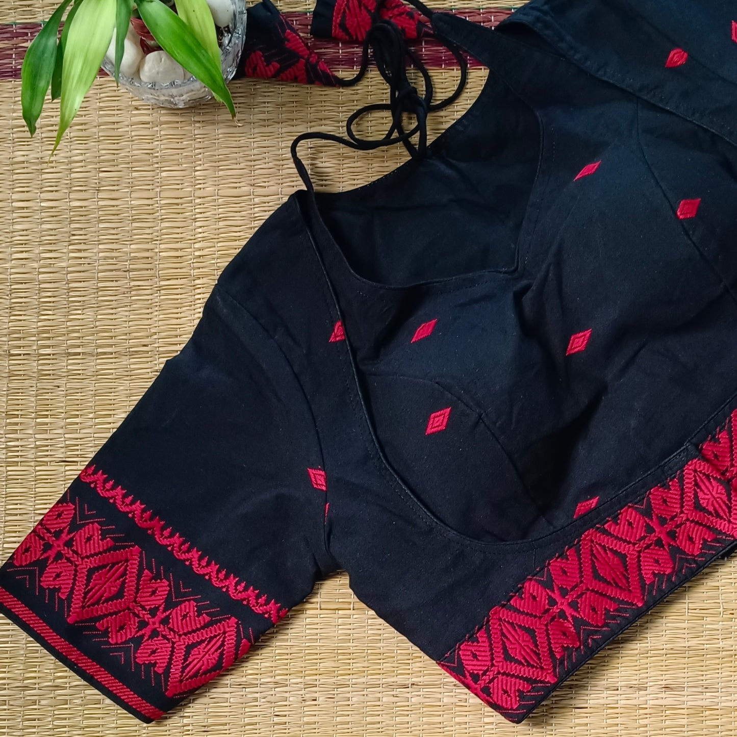 Black Masaba Neck Jacket Blouse