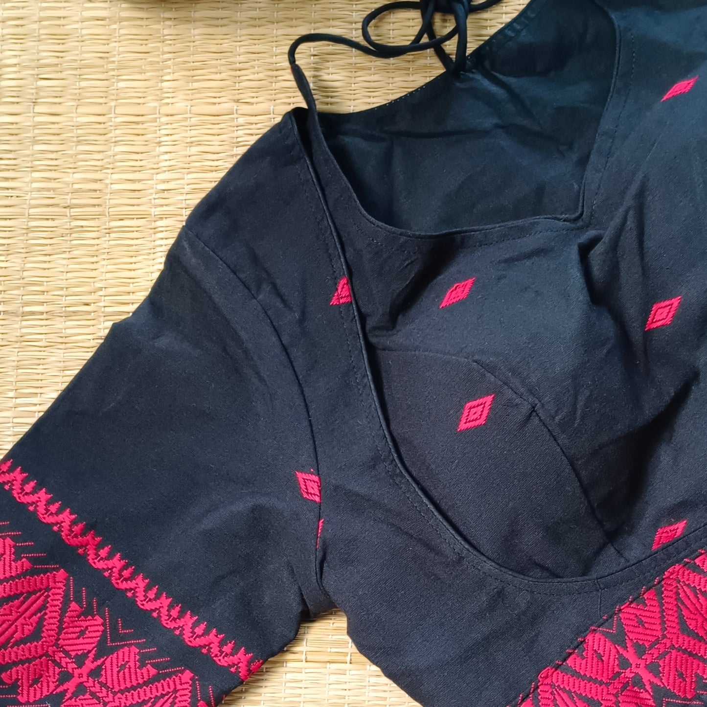 Black Masaba Neck Jacket Blouse