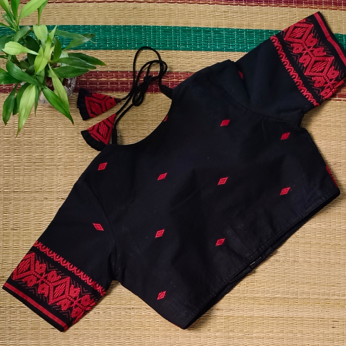 Black Masaba Neck Jacket Blouse