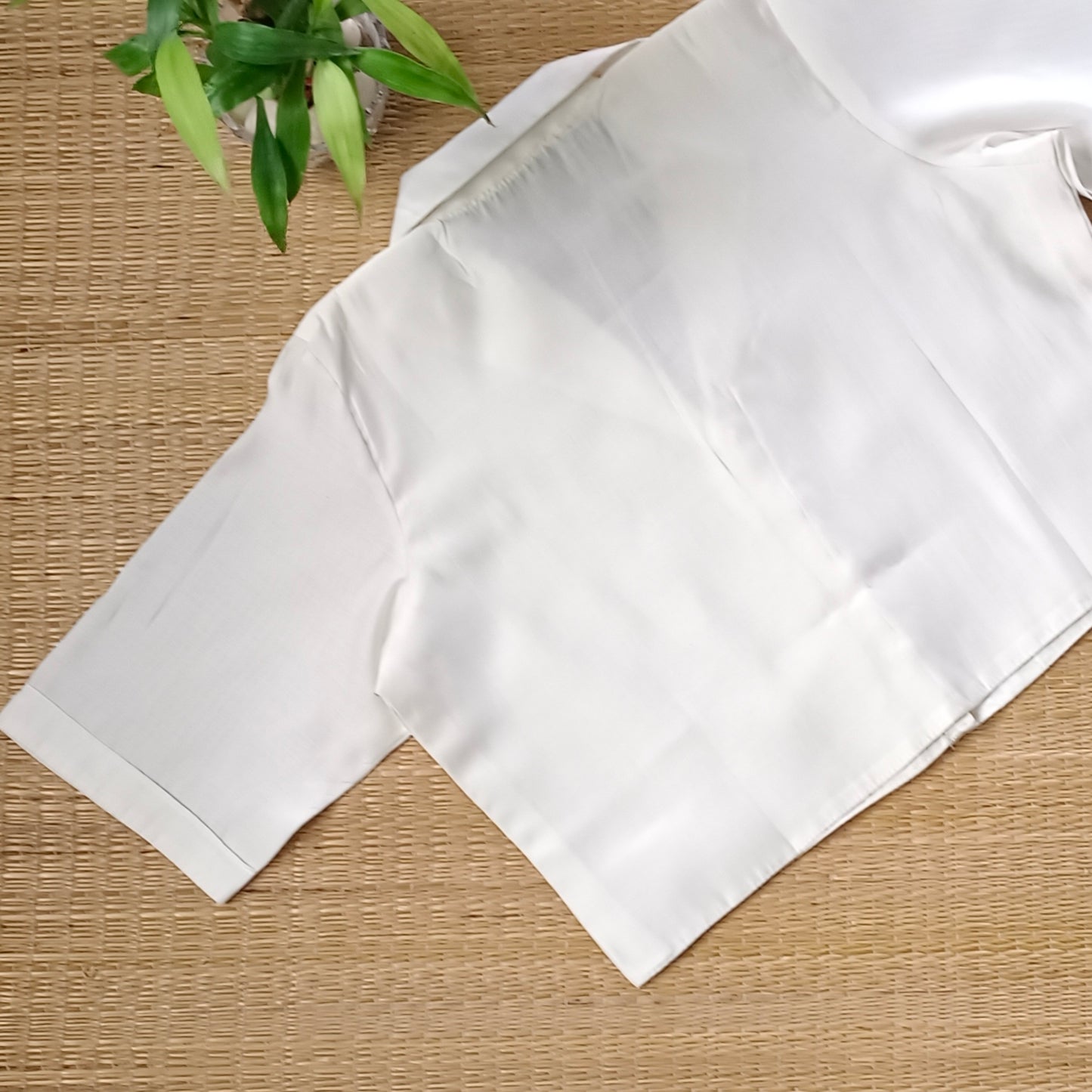 Off White blazer neck long blouse