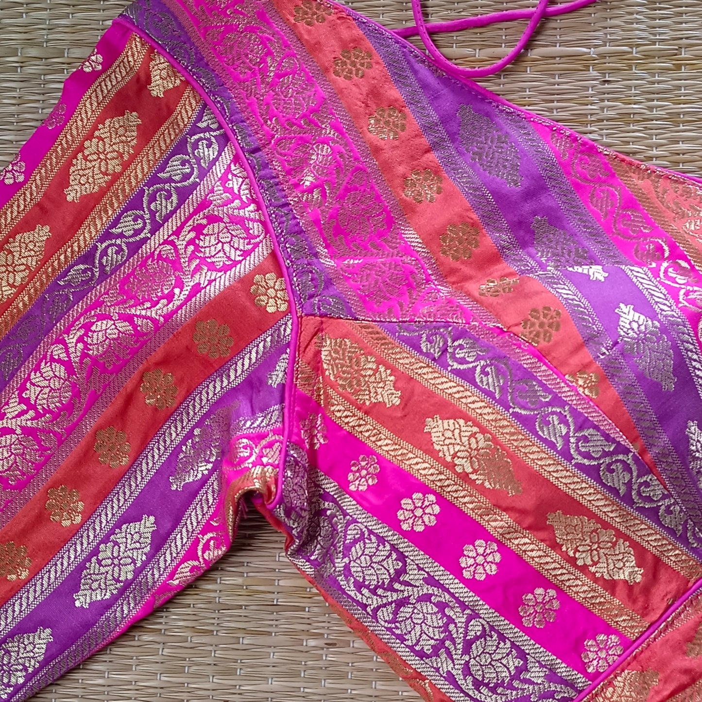 Multicolor Brocade Blouse