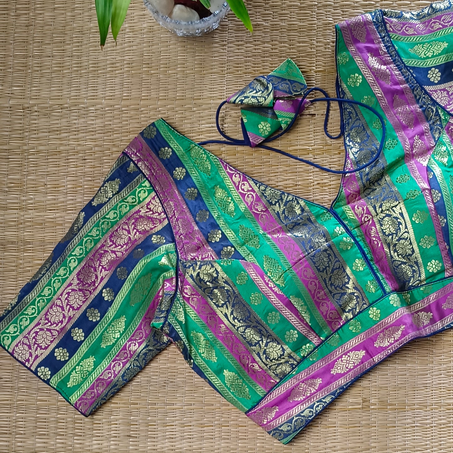 Multicolor Brocade Blouse