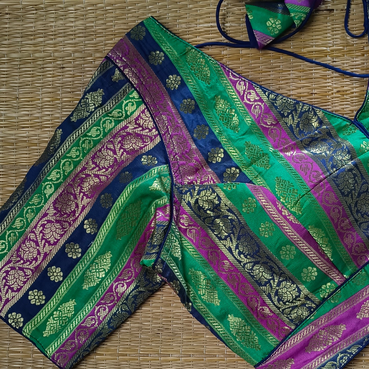 Multicolor Brocade Blouse