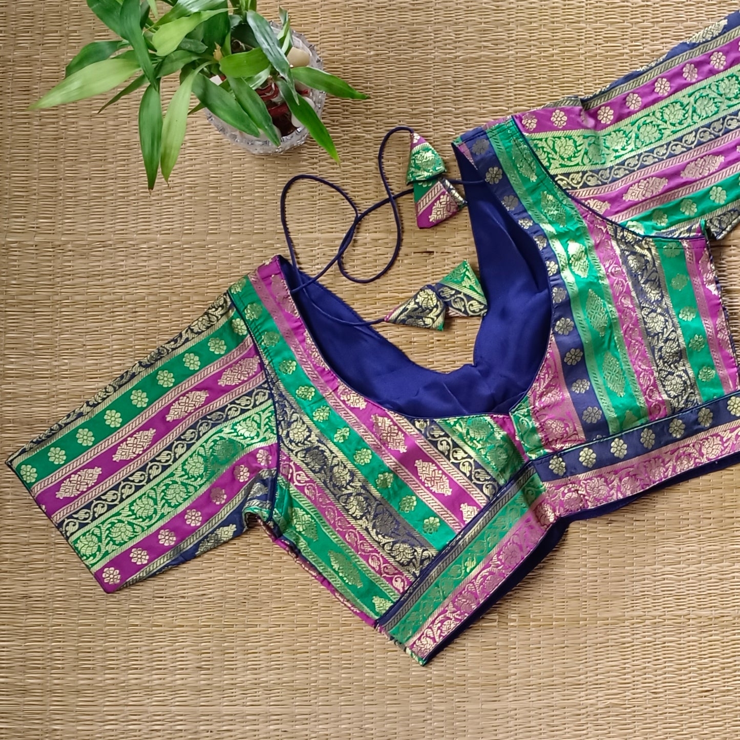Multicolor Brocade Blouse