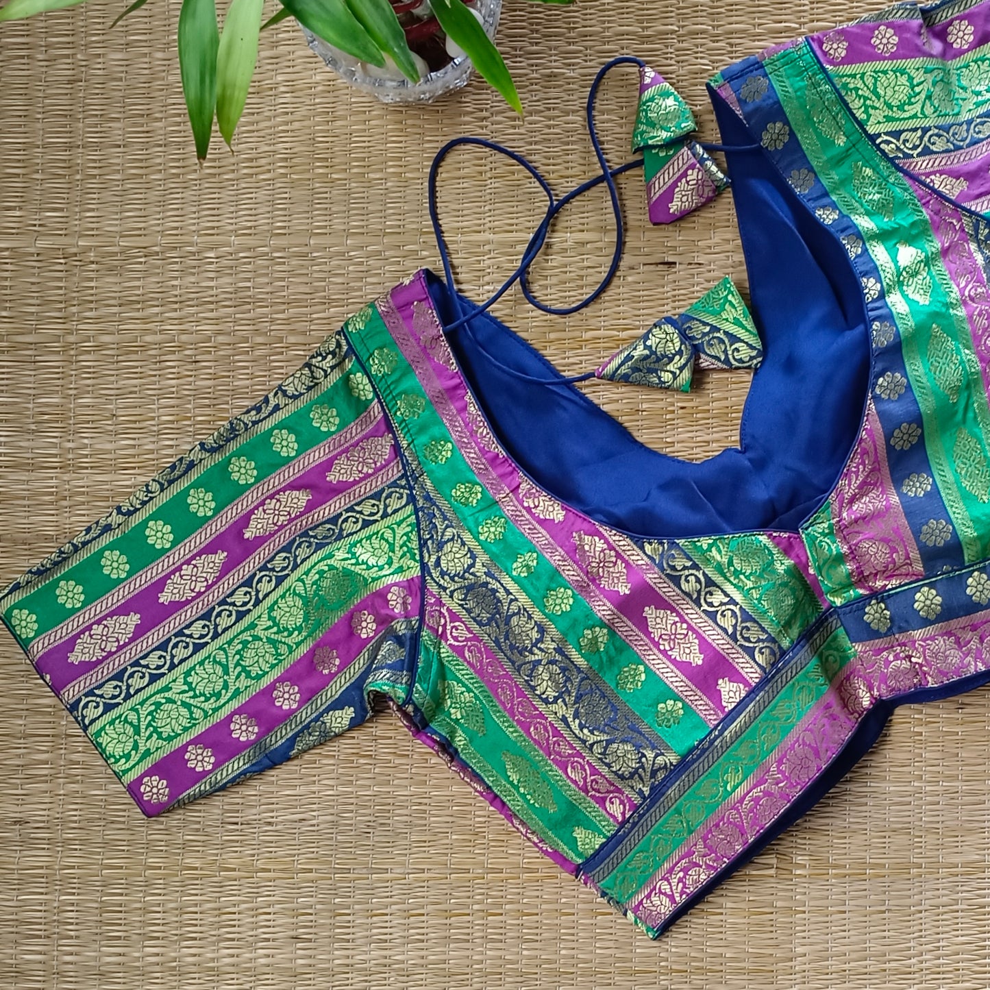 Multicolor Brocade Blouse