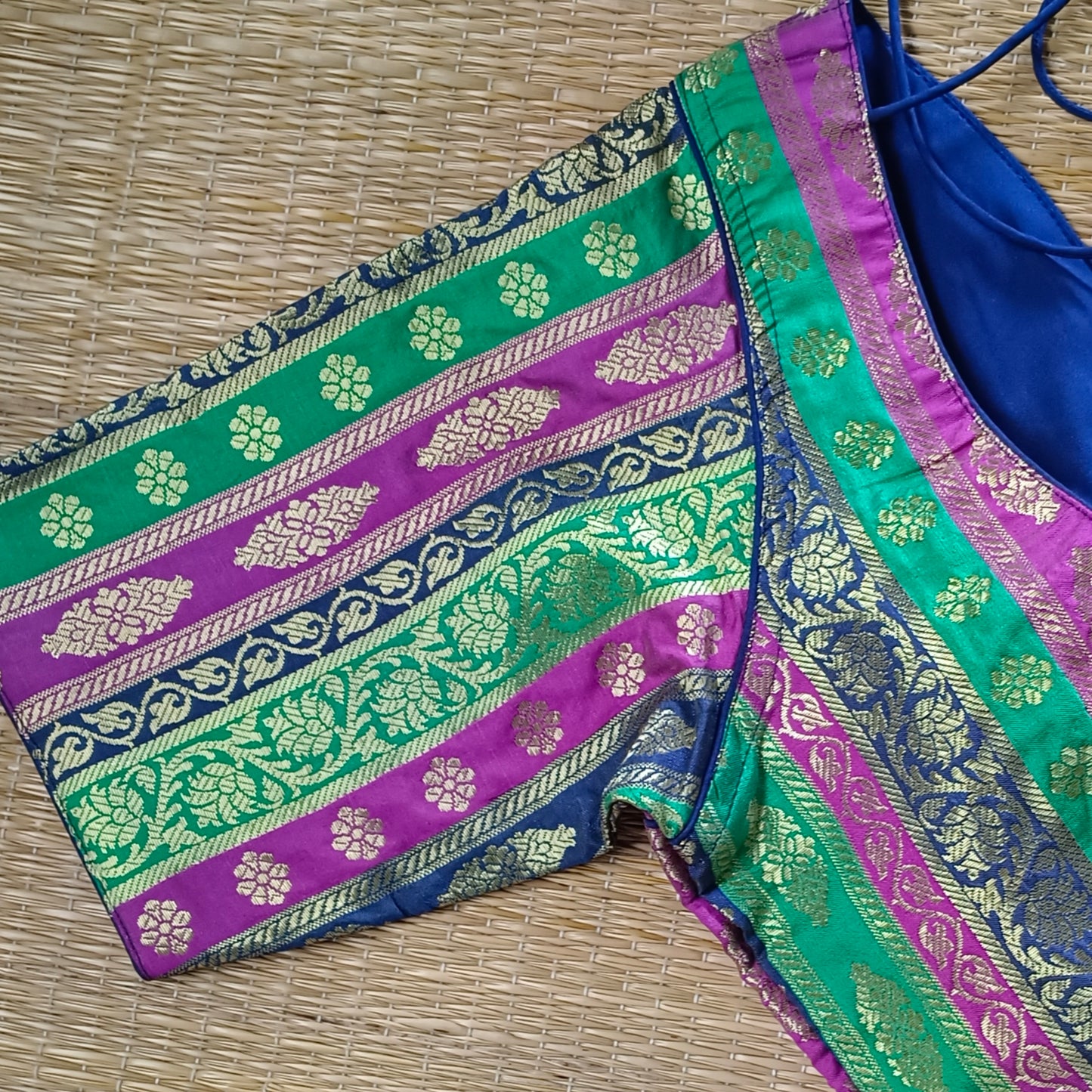 Multicolor Brocade Blouse