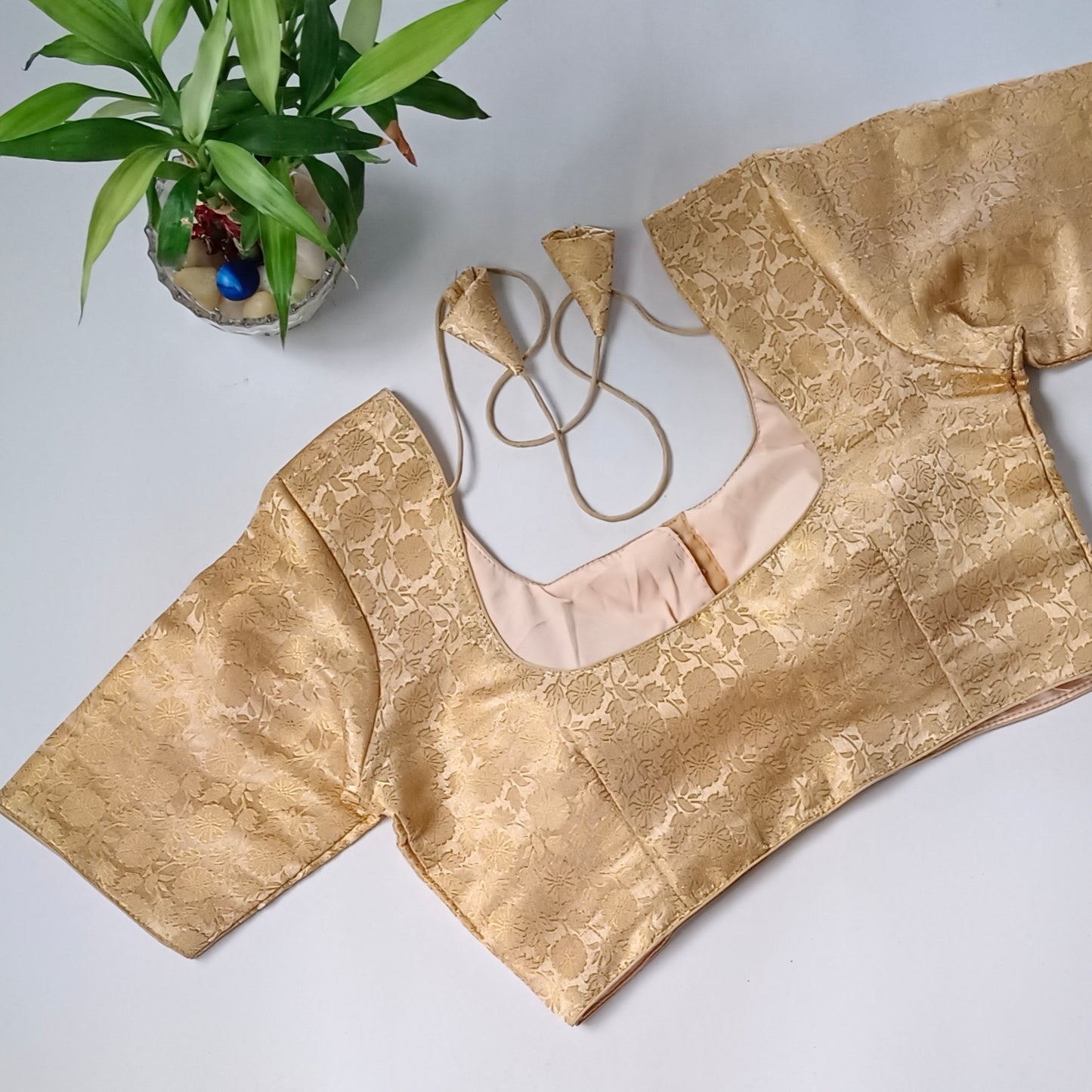 Classic Golden Brocade Blouse(assorted)