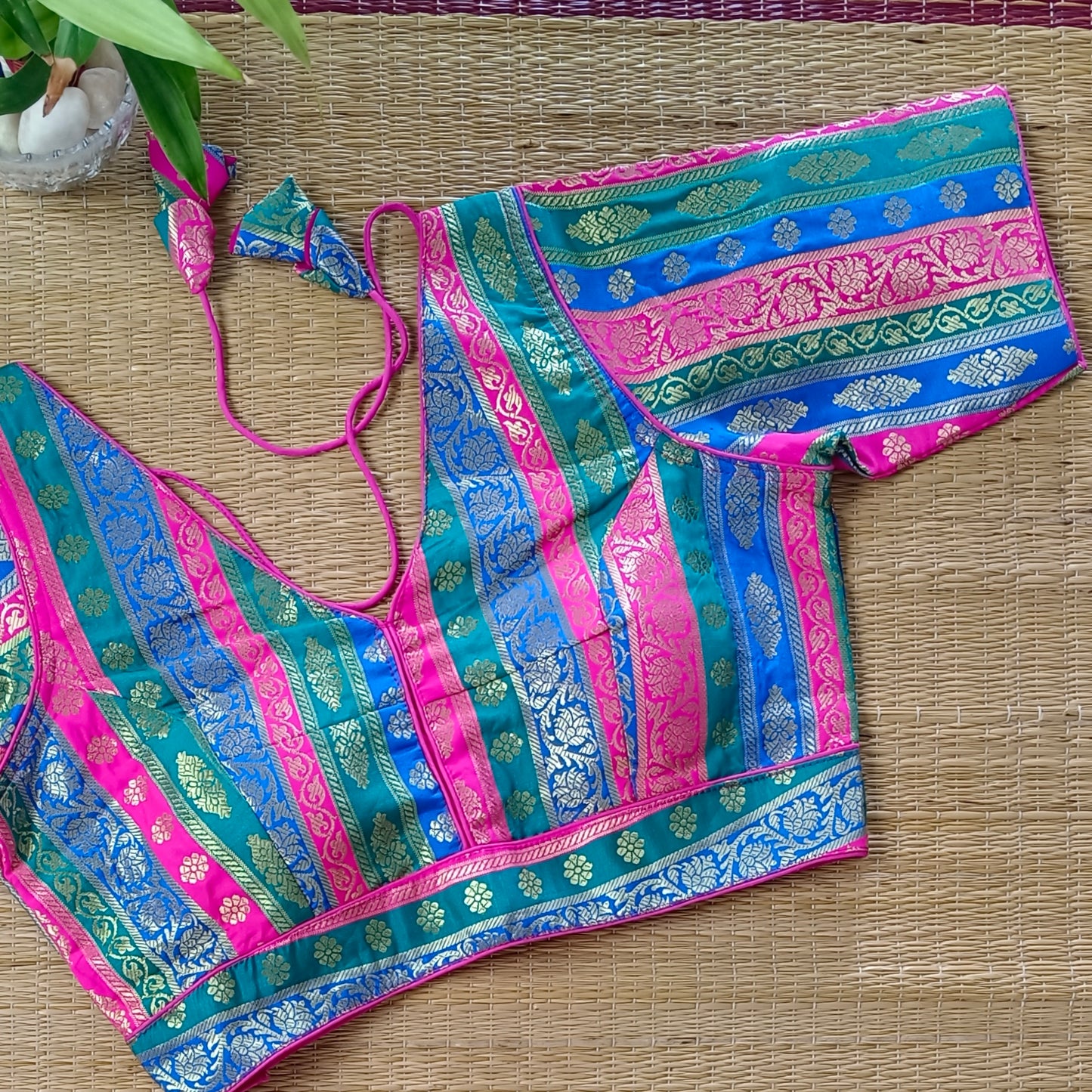 Multicolor Brocade Blouse