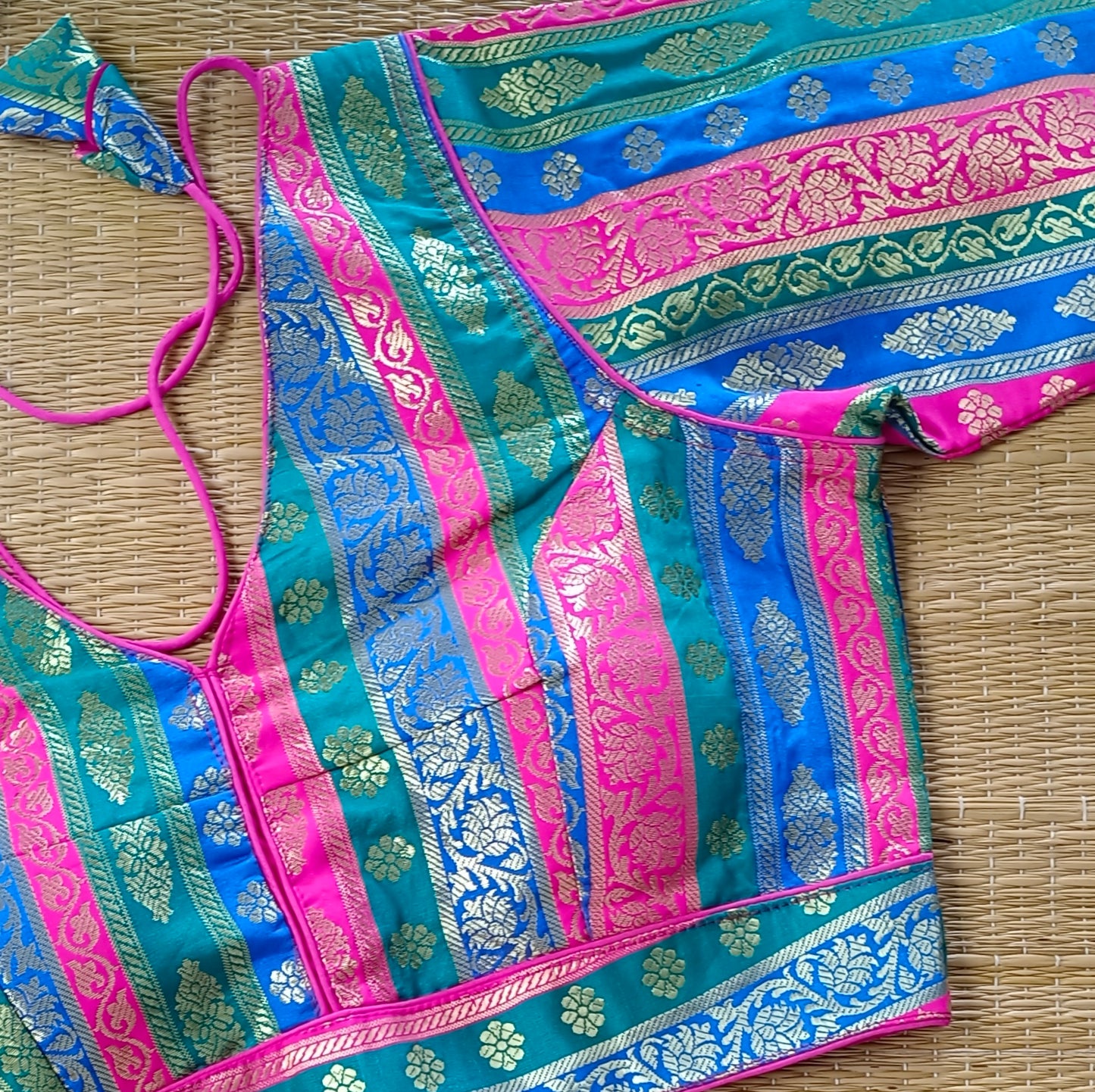 Multicolor Brocade Blouse