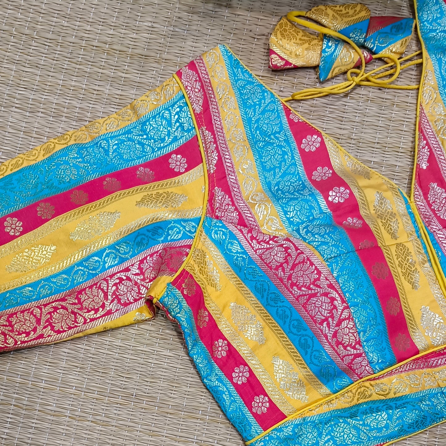 Multicolor Brocade Blouse