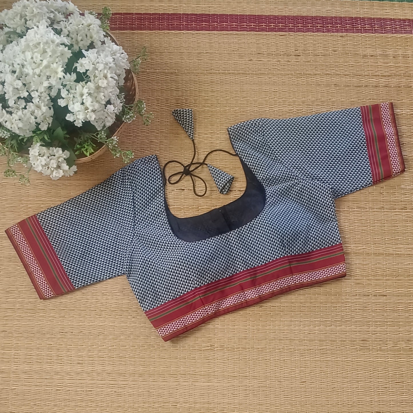 Grey Kodiyal Cotton Blouse