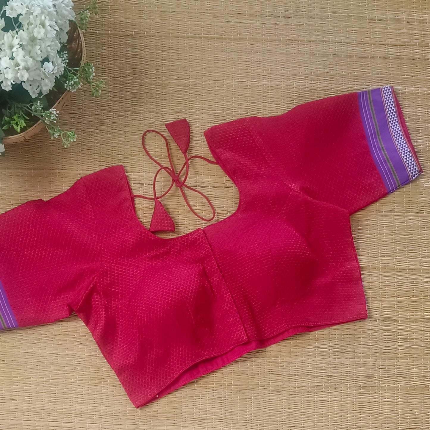 Red Kodiyal Cotton Blouse