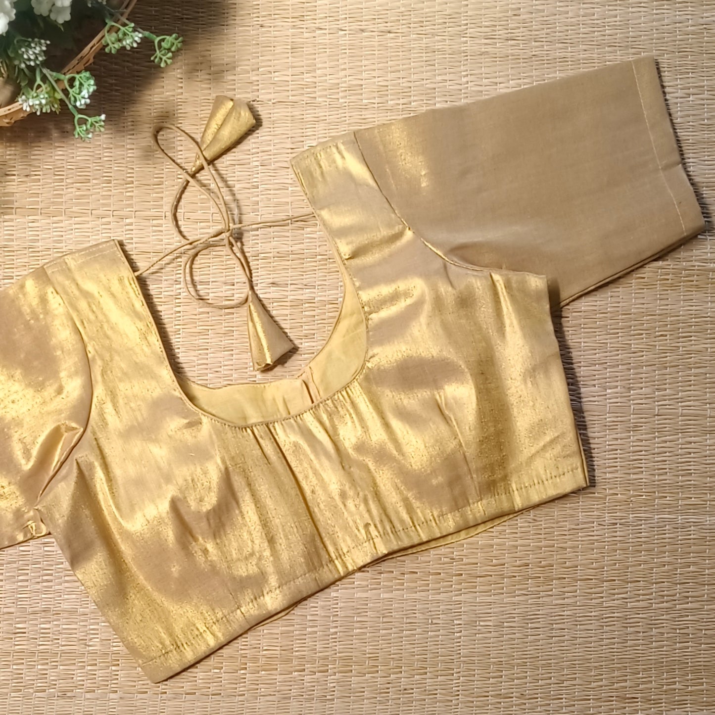 Classic Golden Tissue Blouse 3