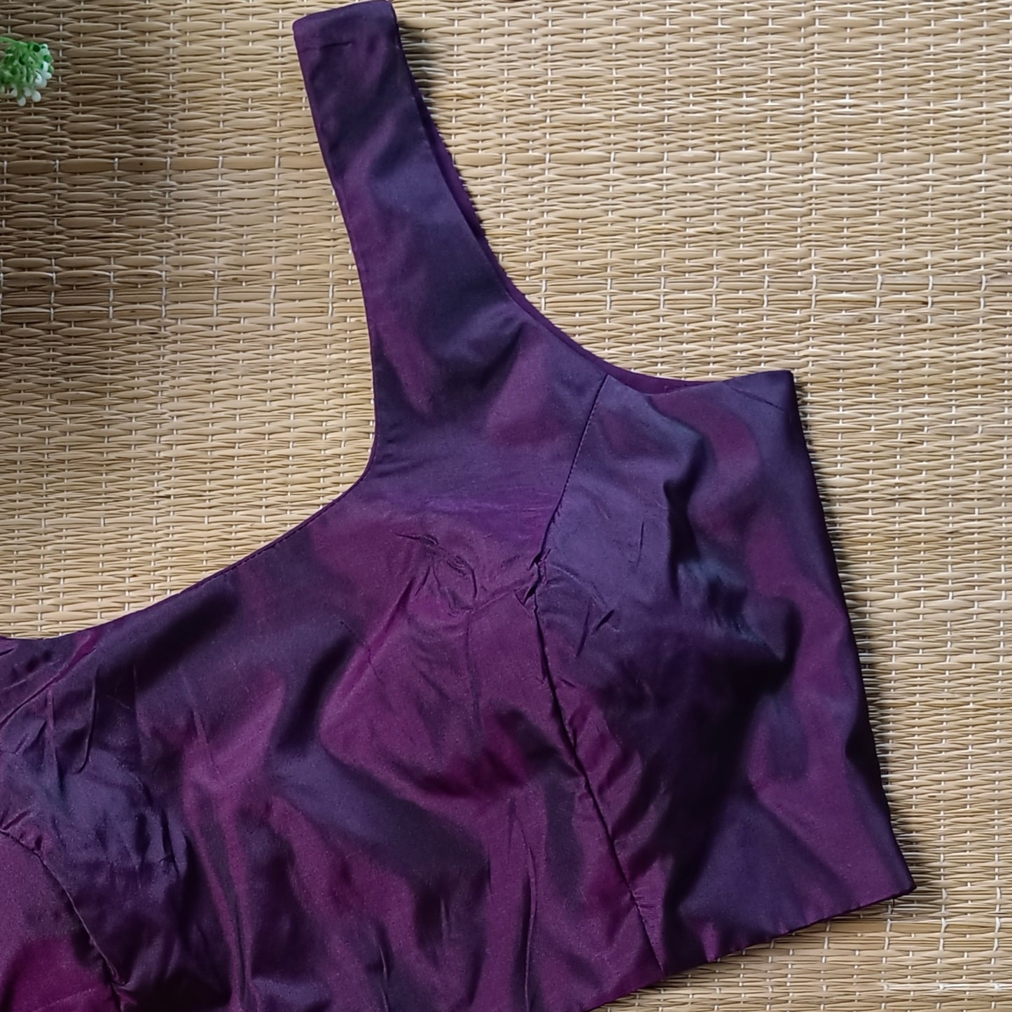 Dark Wine Classic Sleeveless Blouse