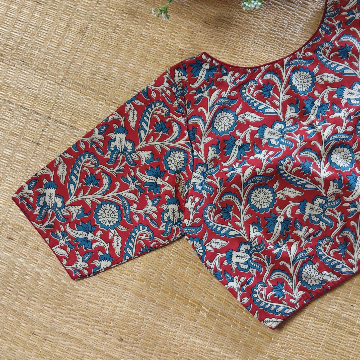 Maroon 2 Kalamkari Cotton Blouse