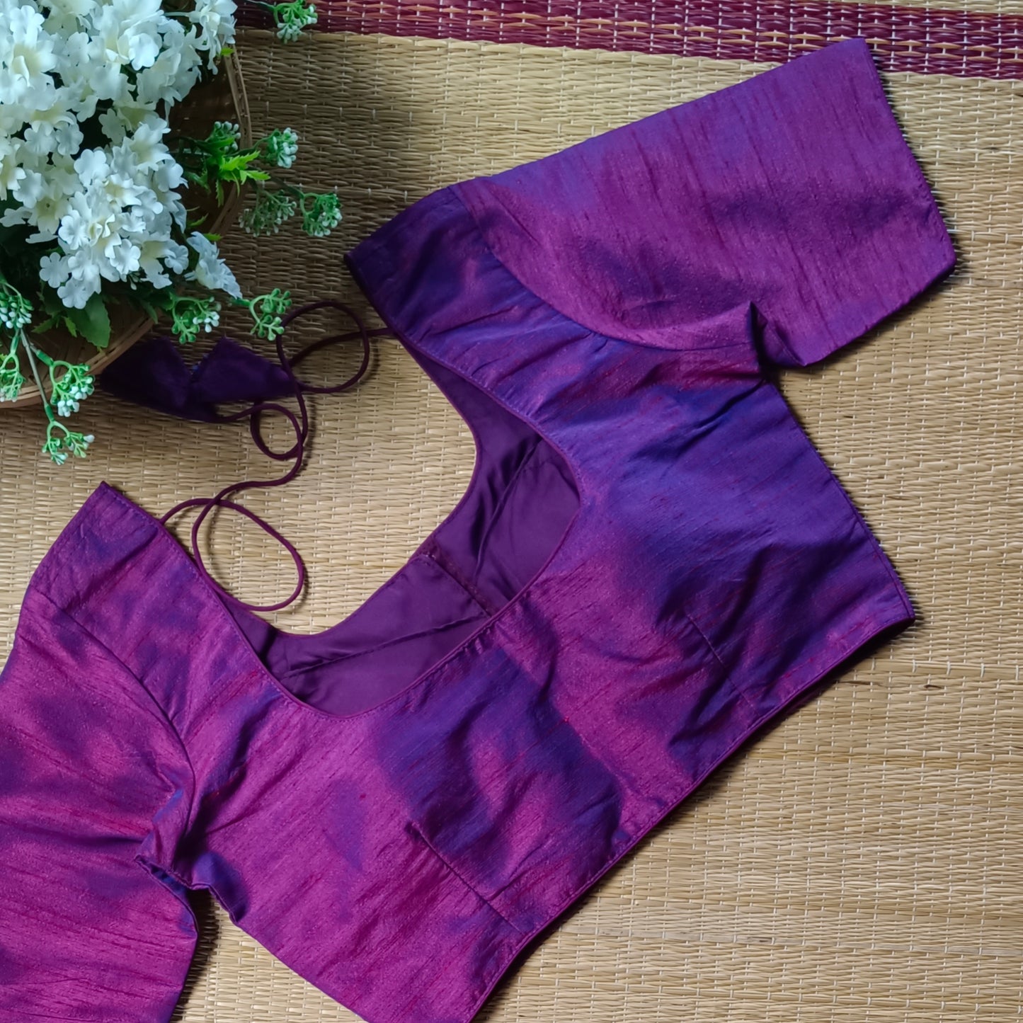 Classic Plain Dark Magenta Blouse
