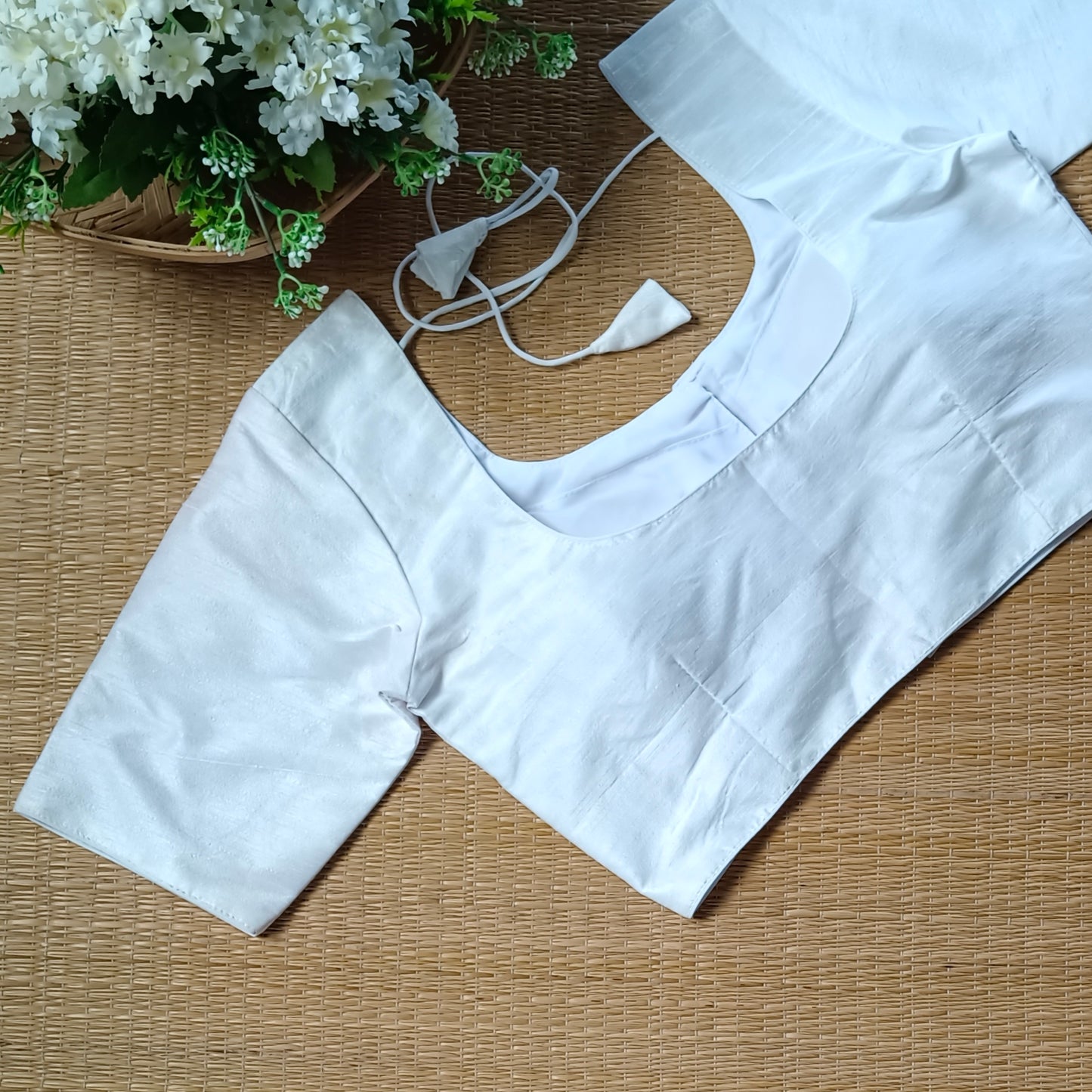 Classic Plain White Blouse