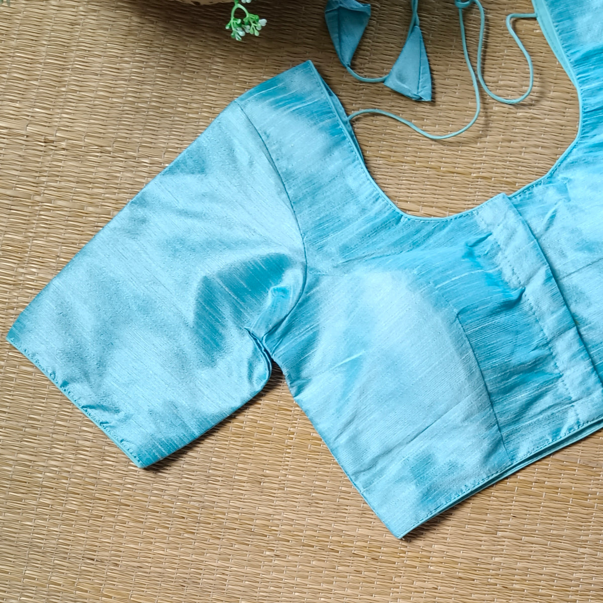 Classic Plain Light Blue Blouse